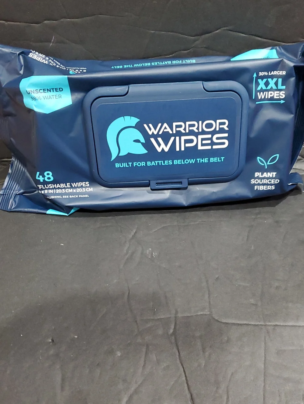 96 count unscented flushable XXL Warrior body wipes brand new